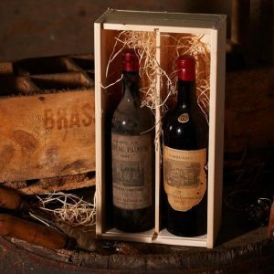 wine box for two bottles, birthday newspaper, Christmas gift, wine gift Father's Day, red wine gift, nice wine gift, gift from the year of your birth, gift ideas 45 years, 35 year old wine, wein geburtstag